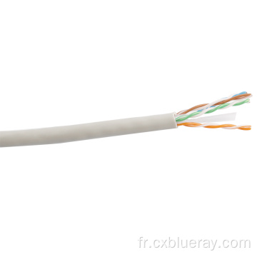 Pure Copper 23AWG UTP Cat6 Câble réseau avec test passé 500 MHz Fourniture d&#39;usine de haute qualité